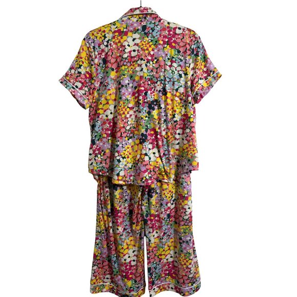 KATE SPADE Floral 2 Piece Pajama Set Multicolor size Large - Picture 3 of 15